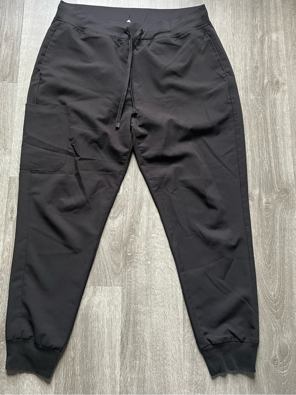 Women’s Petite Large Black Mandala Scrub Bottoms